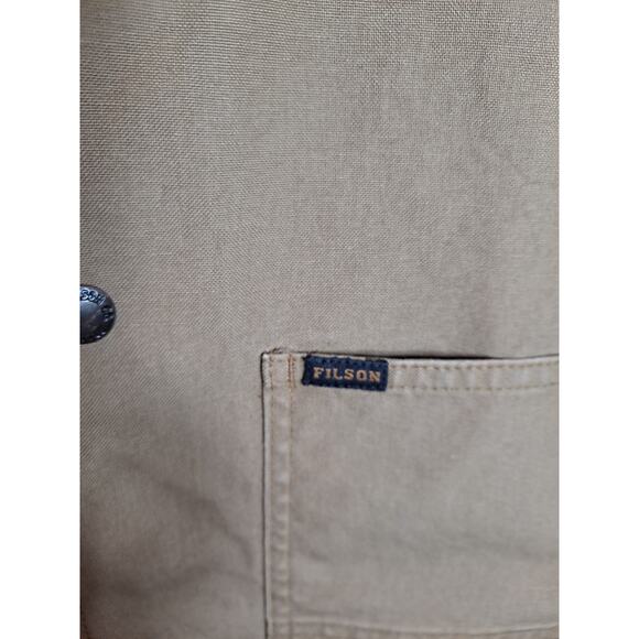 Filson Men's Brown Cotton DWR Dry Tin Cloth Ranch Jacket Size L - Picture 10 of 11